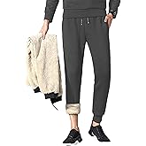 Lentta Men's Fleece Lined Sweatpants Athletic Winter Warm Sherpa Jogger Track Pants