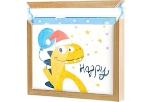 Kids Art Frames 8.5x11, Front Opening Artwork Display Frame for Kids（woold）