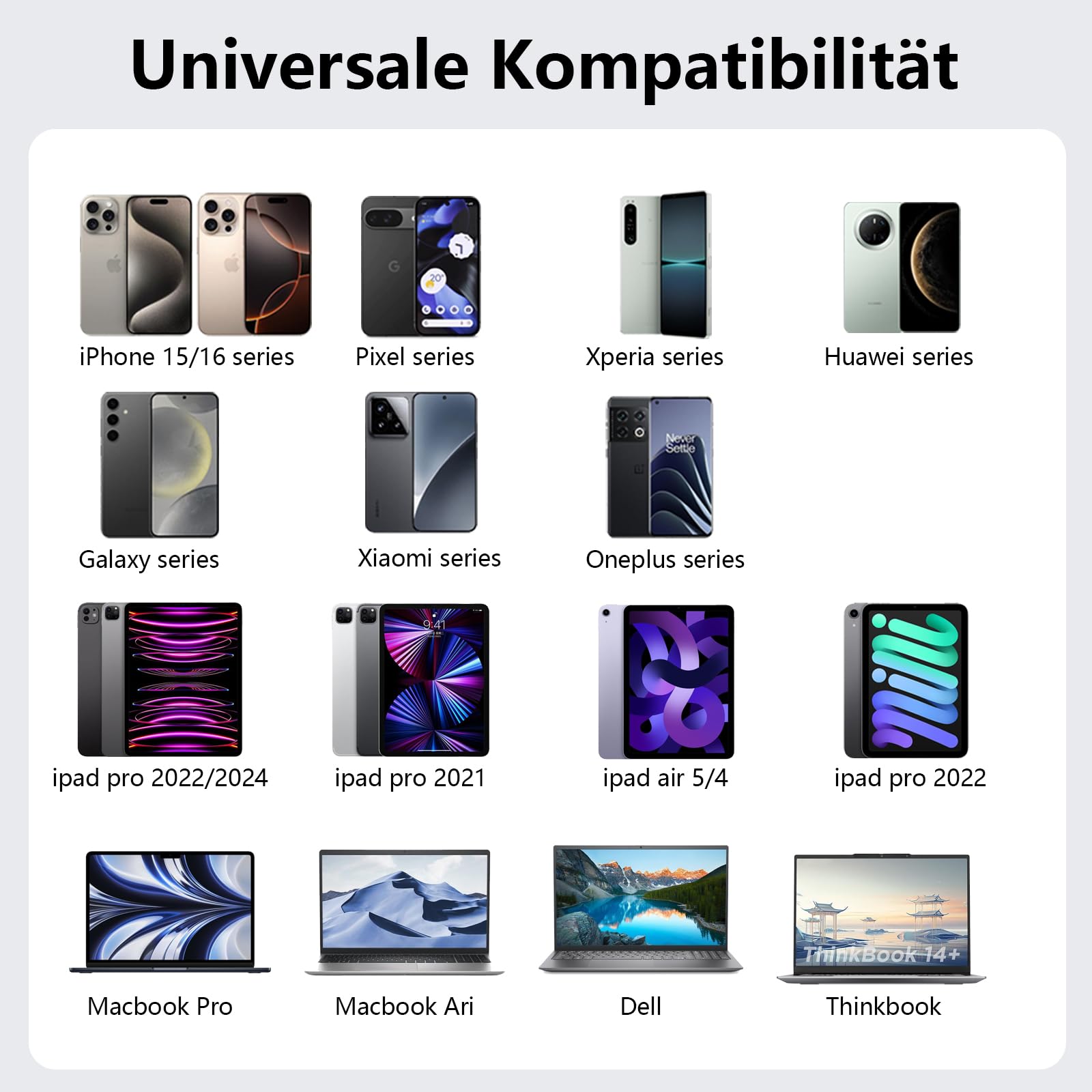 GHNTJAP USB C auf USB C Kabel 0.5M,[3 Stück] 60W USB-C Kabel PD Schnellladekabel Nylon Type C Ladekabel für iPhone 16/15,Galaxy S24 S23 S22 S21,iPad Pro,MacBook,Pixel 7