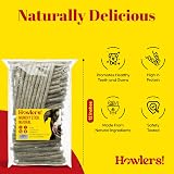 HOWLERS Natural Rawhide Dog Chew Sticks 12.5cm Pack of 100 view 2