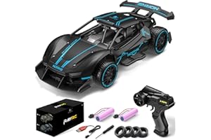 DoDoeleph Remote Control Car for Boys Girls, Hobby RC Cars rc Crawler 2.4Ghz Alloy Metal Frame Fast Vehicle 15KM/H Racing Toy Car Model Rechargeable Battery, Kids Adults Birthday