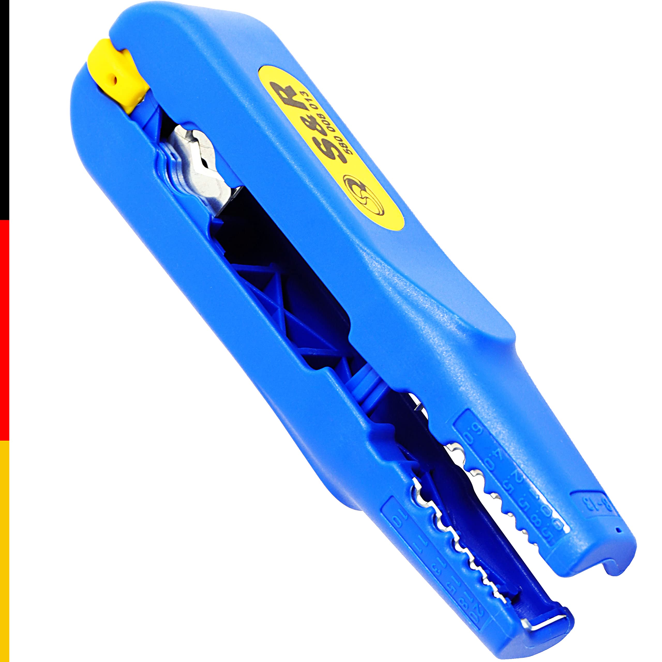 S&R Universal Cable Stripper N 100 Dismanteler/Made in Germany/Wire Demanteler for Cable Diameter 8-13mm (3/16' - 1/2') and Cross-Section 0,5-6,0 mm² (AWG 20-10)