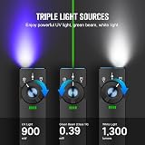 OLIGHT Arkfeld Pro Class1 1300 Lumen Rechargeable EDC Torch UV Green White view 2