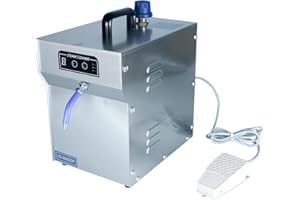 VERBESSERTE Jewelry Steam Cleaner Machine Professional for Ring Watch 1200W Commercial Jewelry Steamer High Pressure for Diamond Gold Silver 2L Stainless Steel Automatic Cleaning Steaming for Sunglass Scalpel