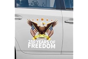 GOLPEW America 250th Anniversary Decal Eagle Longkong01 (16x16Inch)