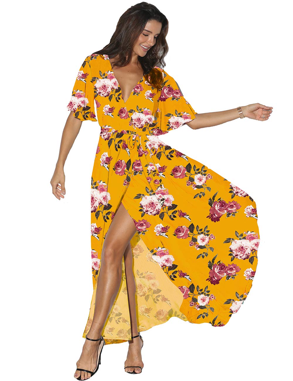 Azalosie Wrap Maxi Dress Online, 53 