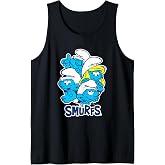 The Smurfs Group Picture Retro Cartoon Tank Top