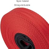 Vivifying Dog Training Lead 32FT 10m Nylon Leash Red with Padded Handle view 4