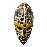 NOVICA Light Brown Handcrafted Nigerian Wood Wall
