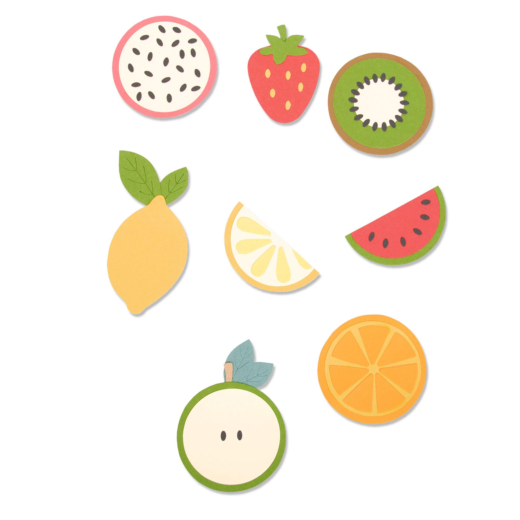 Sizzix Bigz Die 663855, Fruit Shapes by Laura Kate, Multicolour, One Size