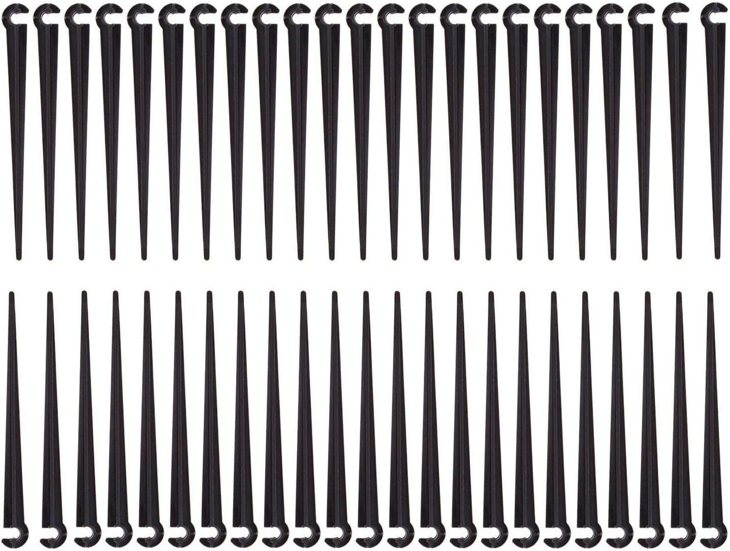 Orgrimmar 250PCS Irrigation Drip Support Stakes for 1/4-Inch Tubing Hose Flower Beds, Vegetable Gardens, Herbs Gardens