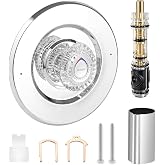 T470 Shower Trim Kit With Dual Seal Cartridge, Polished Chrome Handle Set | Compatible with Moen T470 Chateau, for Single Handle Tub/Shower Standard Valve, 31661SN Rebuild Shower Trim Kit