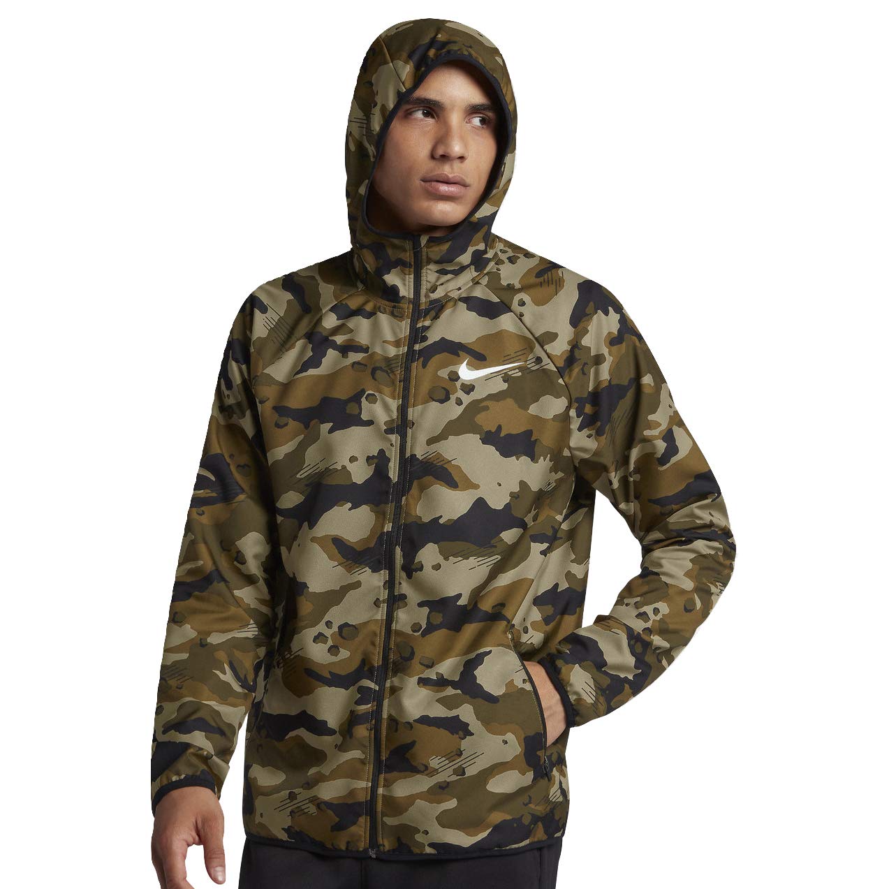 nike dri fit camo jacket