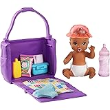 Amazon Com Barbie Skipper Babysitters Inc Feeding And Bath Time Playset With Color Change Baby Doll Tub And 6 Accessories Toys Games
