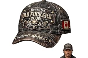 Old Fuckers Club Hat,Vintage Baseball Cap,Adjustable Funny Hat,for Men Women
