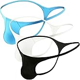eywlwaar Men's Thongs Underwear Low Rise T Back G-String Underpants