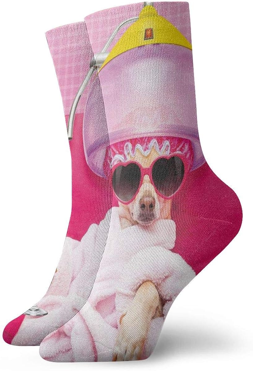 Kimisoy Novelty Socks Chihuahua Dog Relaxing Funny Socks for Hiking and