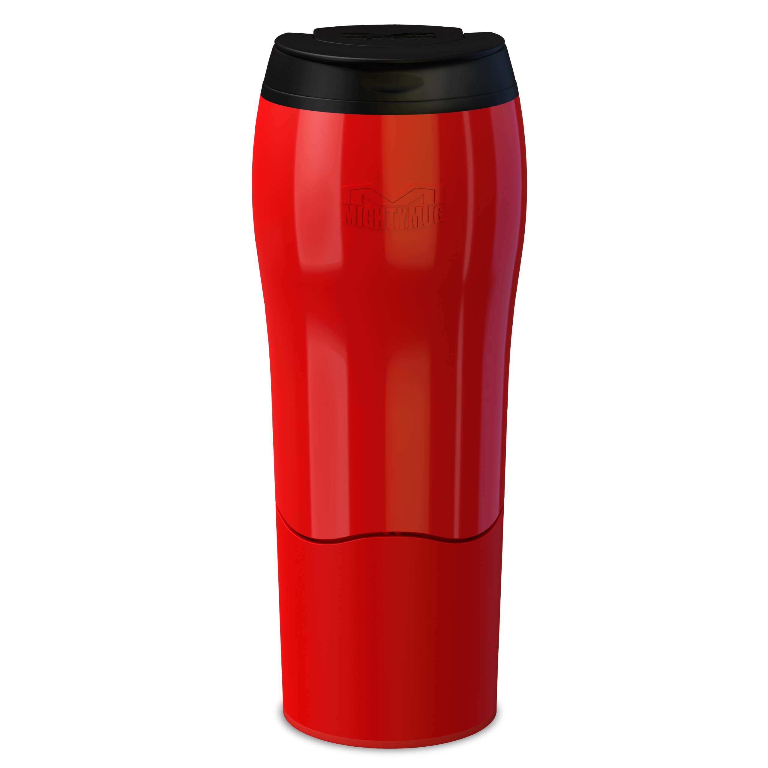 Mighty Mug 17920225 Go - The Plastic Travel Mug That Won't Fall Over (0.47 Litre), Red
