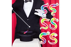 SHENGSEN 6 Pieces Rainbow Fuzzy Worm Toys Tricky Worms on String Bulk Toys Carnival Party Favors for Kid Cat