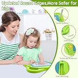 AiTuiTui Travel Size Magnetic Doodle Board with 3 Stamps Green view 4