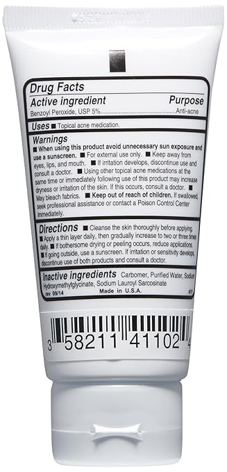 replenix benzoyl peroxide acne wash 5