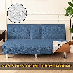 ZYXFYY 4 Pieces Click Clack Sofa Bed Cover 3
