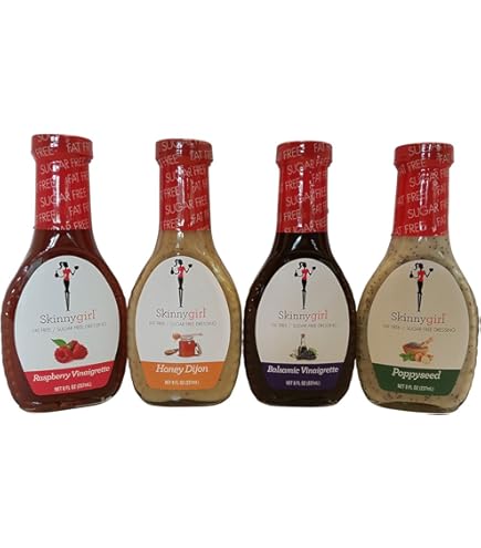 Amazon.com : Skinny Girl Poppyseed Dressing and Balsamic Vinaigrette  Dressings 8 fl oz (2 Pack) : Grocery & Gourmet Food
