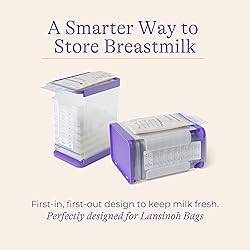 Lansinoh Breastmilk Storage Bags, 50 Count with 2
