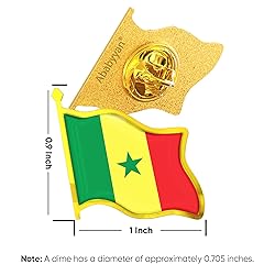 Senegal Flag Lapel Pin - Enamel Metal National