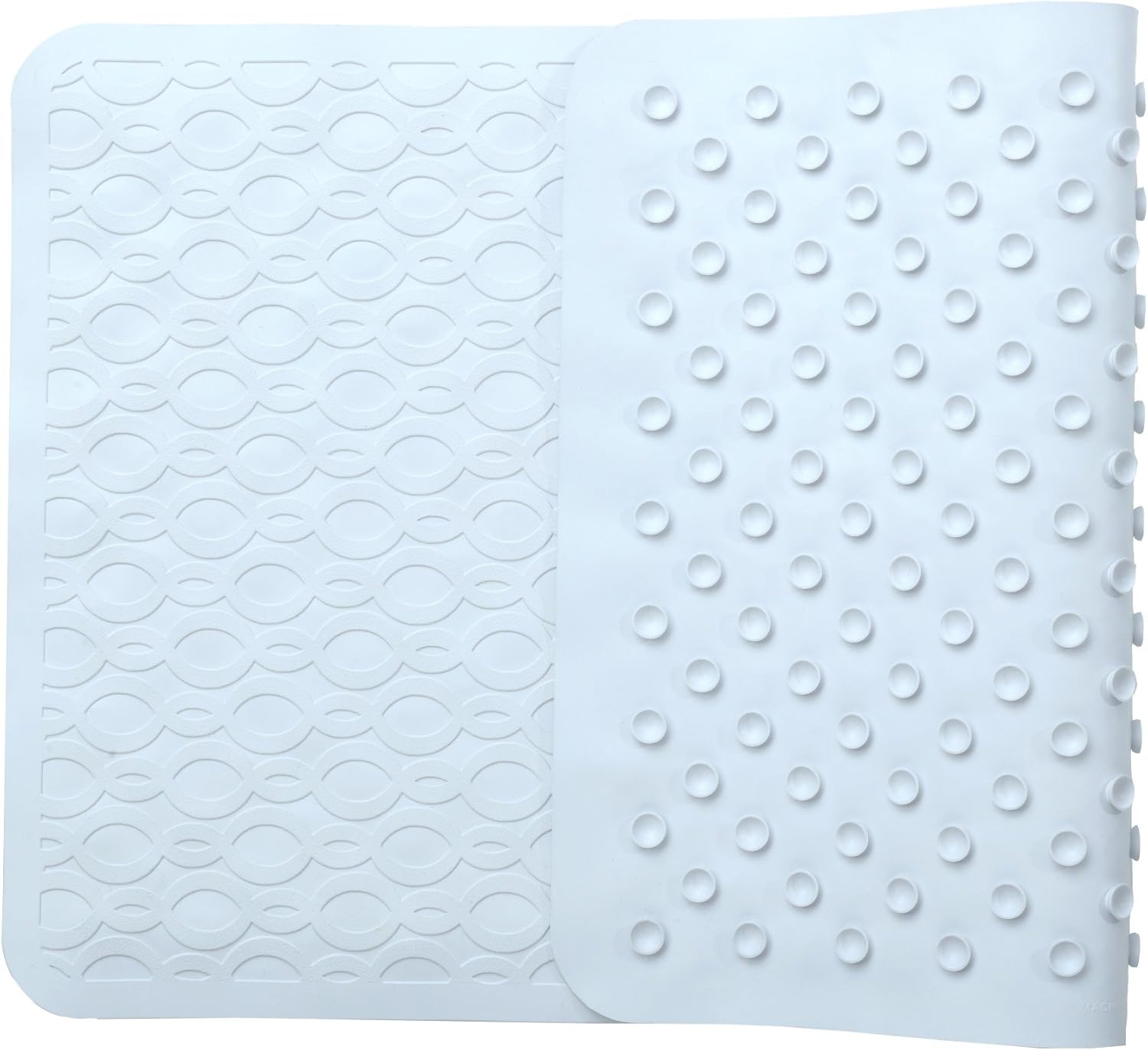 SlipX Solutions Mildew Resistant White Extra Long Rubber Bath Safety Mat Features Powerful Microban Antimicrobial Product Protection (220 Suction Cups, 36" Long, Great Non-Slip Coverage): Health & Personal Care