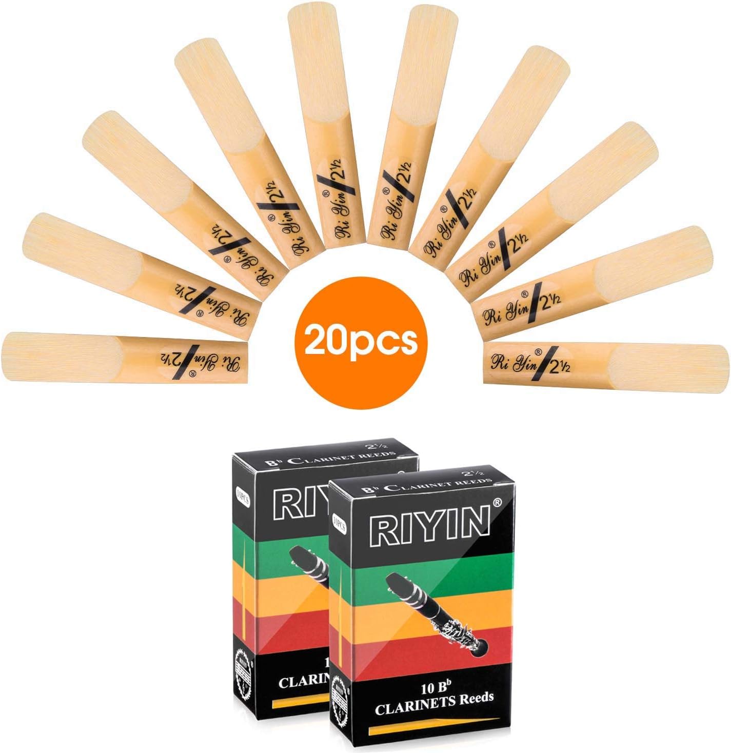 20pcs Reeds for 2.5 2 1/2 Bass Reeds
