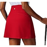PINSPARK Golf Skirts for Women High Waisted Tennis Skirt with 2 Pockets UPF 50+ Stretch Athletic Skirt for Pickleball Workout