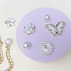 20Pcs Bling Plastic Shoe Charms for Clog Sandals