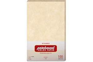 DYNAMICO Natural 11 x 17" Size Stationery Parchment Colored Regular Papers, Big Ledger Color Paper | 1 Ream of 100 Sheets