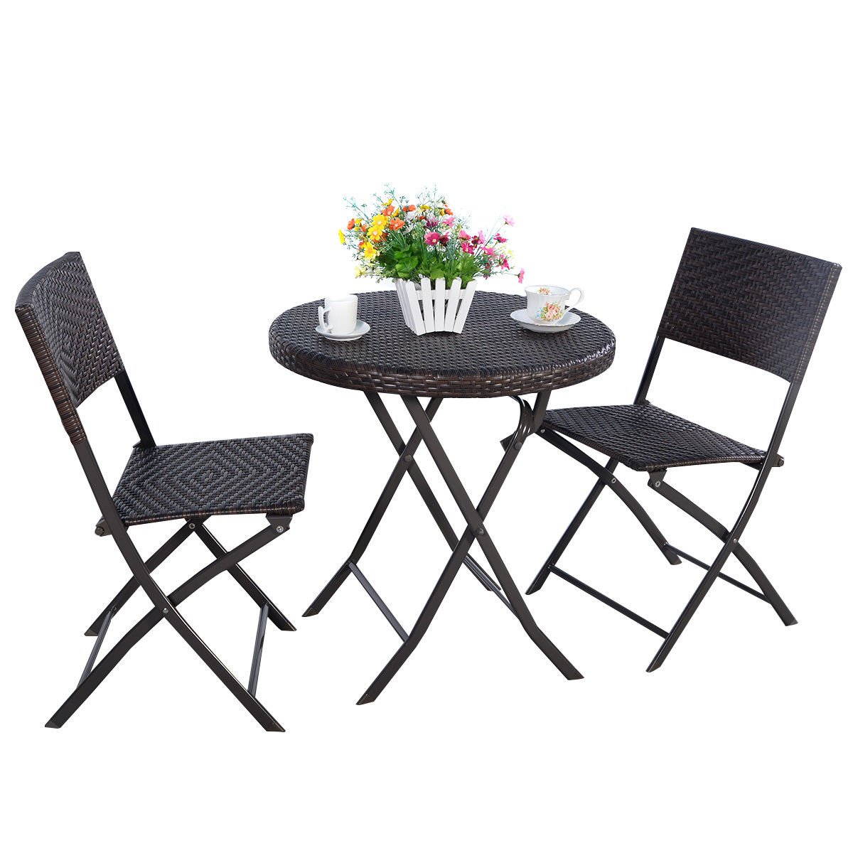 Tangkula Outdoor Patio Bistro Set Foldable Chairs Table For Backyard Lawn Balcony Pool Outdoor Modern Rattan Wicker Dining Set Patio Furniture Set Outdoor Patio Conversation Set Rectangle Am1518hm Blog Transfermyauto Com