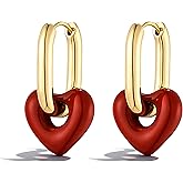 Valentines Earrings Valentine Outfits for Women Red Heart Earring Dangle Valentines Day Outfit Women Valentine's Day Gifts Trendy 2026