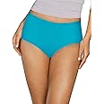 Hanes Women's Signature Cotton Breathe Briefs Underwear Pack, 6-Pack (Colors May Vary)