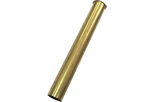 Westbrass D417-RAW 1/2" x 12" 17 Gauge Brass Single End Flanged Tailpiece, Unfinished