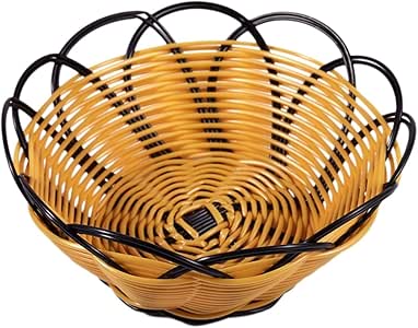 None/Brand Canasta de Frutas Tejida con Personalidad, Canasta de