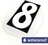 TownStix 75mm Vinyl Sticky Numbers Stick on Door Numbers 200 PCS White view 5