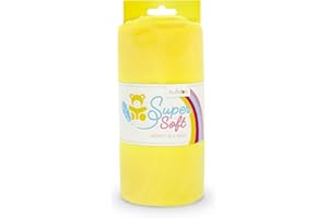 kullaloo Plush Fabric | Solid Yellow Minky Fabric for Sewing | Super Soft Cuddle Material | 39.5x29.5 | Plushies, Baby Blankets, Pillows, Dog Beds, Cat Beds, Beanies, Baby Accessories, Apparel & More