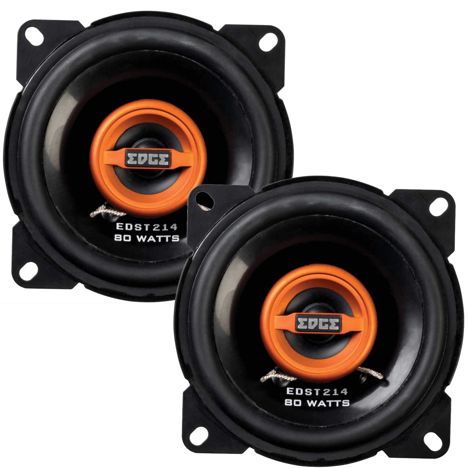 EDGE Audio EDST214-E6 4” Co-axial speaker - 40/80 W (RMS/MAX), Black