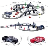 XIAPIA 104 Pcs Train Set Magnetic Couplings Educational Toys Age 3+ view 5