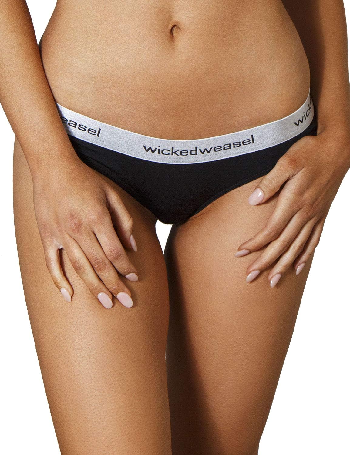 Wicked Weasel Sexy Bamboo - Black Cheeky Panties (675) Womens Lingerie