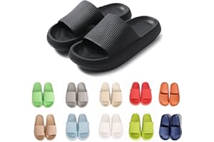 rosyclo Cloud Slippers for Women and Men Massage Thick Sole Non-Slip Shower Slippers Bathroom Super Soft Comfy House Cloud Slide Slippers for Indoor and Outdoor