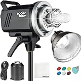 Godox MS300 Compact Studio Flash 300W 2.4G Wireless Monolight with 150W Modeling Lamp,Outstanding Power Output Stability,Anti