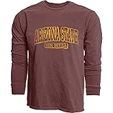 Blue 84 NCAA Unisex-Adult NCAA Officially Licensed Long Sleeve T-Shirt Team Color Dyed Ringspun Vintage