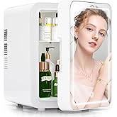 Hansburg Mini Fridge for Bedroom Mirror Skincare Cooler & Warmer Portable Small Refrigerator 4 Liter/6 can with 12v AC/DC/USB Option for Food, Drinks, Makeup, Dorm, Office and Car on Fridge.com