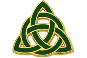 PinMart St. Patrick's Day Lapel Pin – Jewelry for Women and Men – Irish Culture Celebration Pin – Cast Pewter and Antique Bronze - Gold or Nickel Plated Enamel Brooch with Locking Back