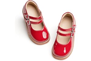 Flaryzone Toddler Little Girl Mary Jane School Uniform Oxfords Flat Dress Shoes